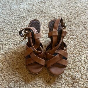 Brown Strappy Women's Sandals